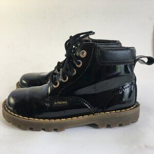 Dr. Martens Air Wair Boots Patent Leather Youth Sz 11 Black Doc Martens England